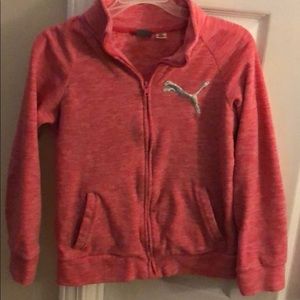 Girl’s fleece Puma jacket